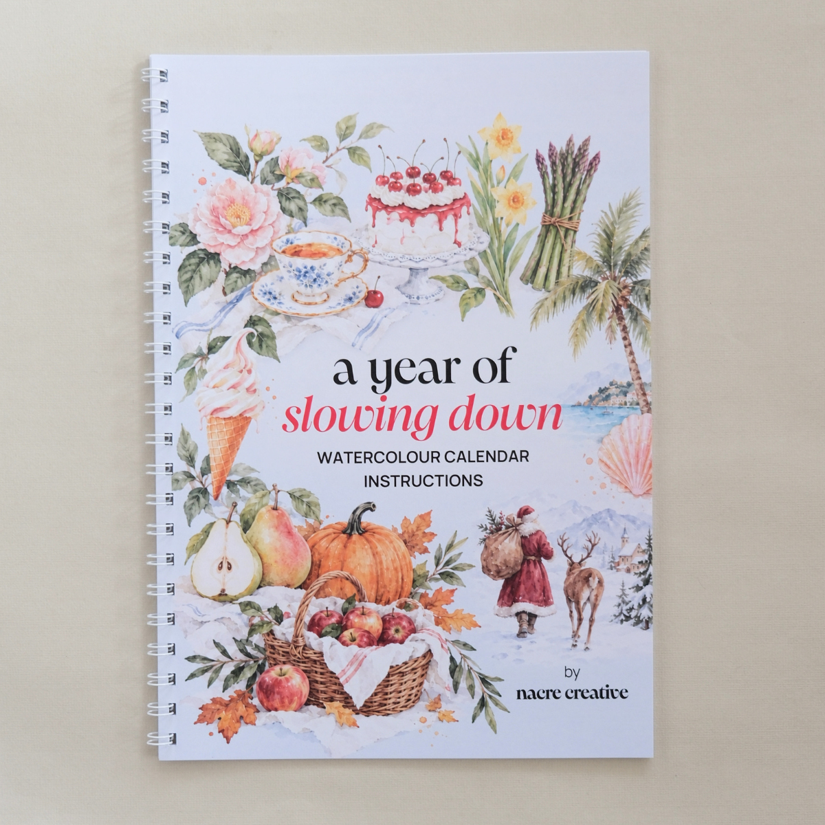 A Year of Slowing Down - Watercolour Calendar Workbook (2027)