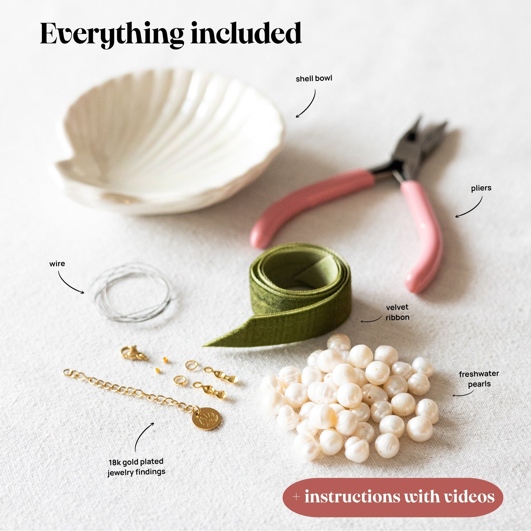 Matcha Latte DIY Jewelry Making Kit