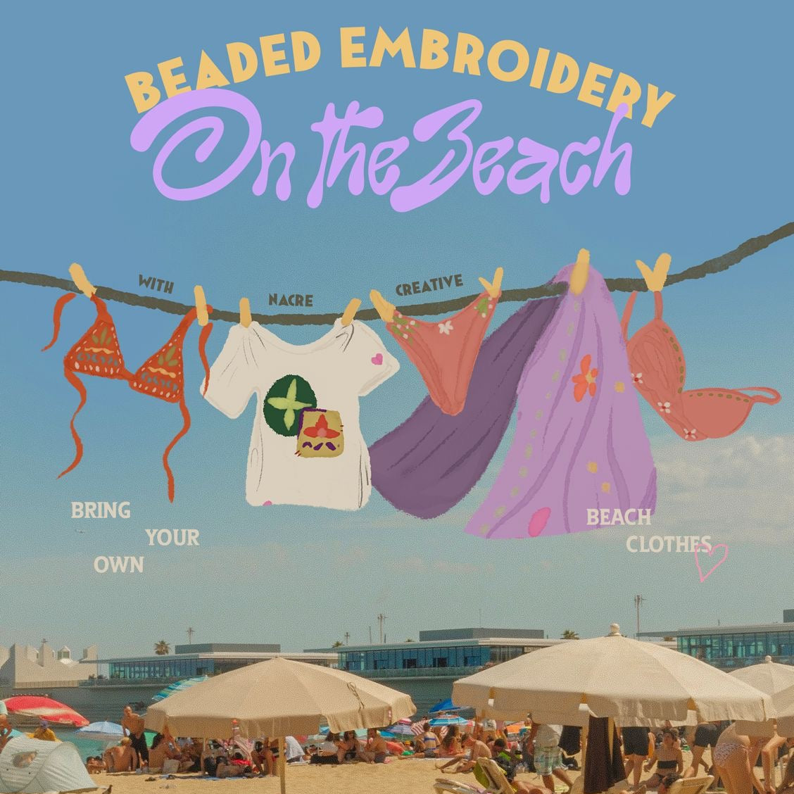 Bead Embroidery on the Beach with Get Palma (Barcelona)