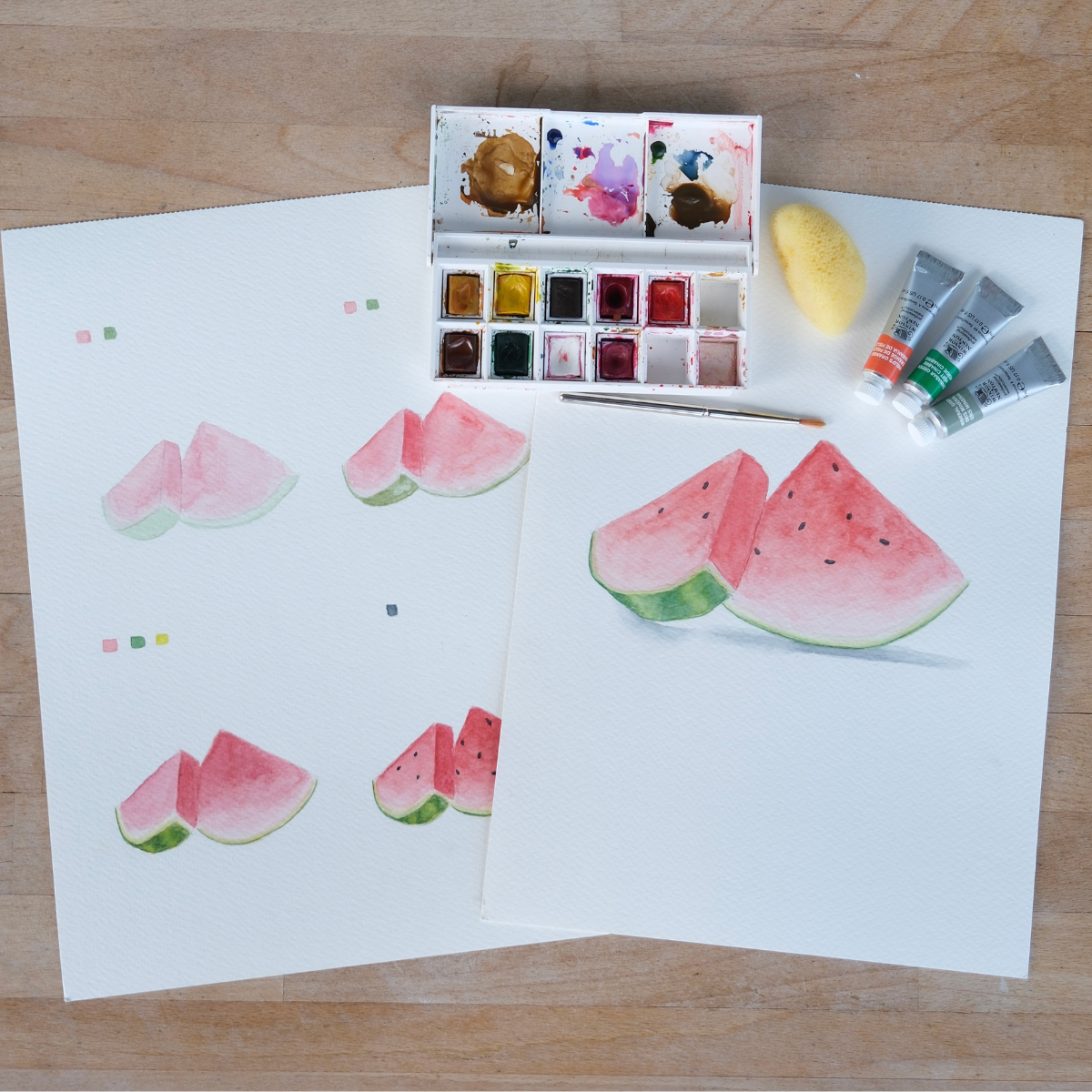 Watercolor Painting Workshop - Watermelon 🍉