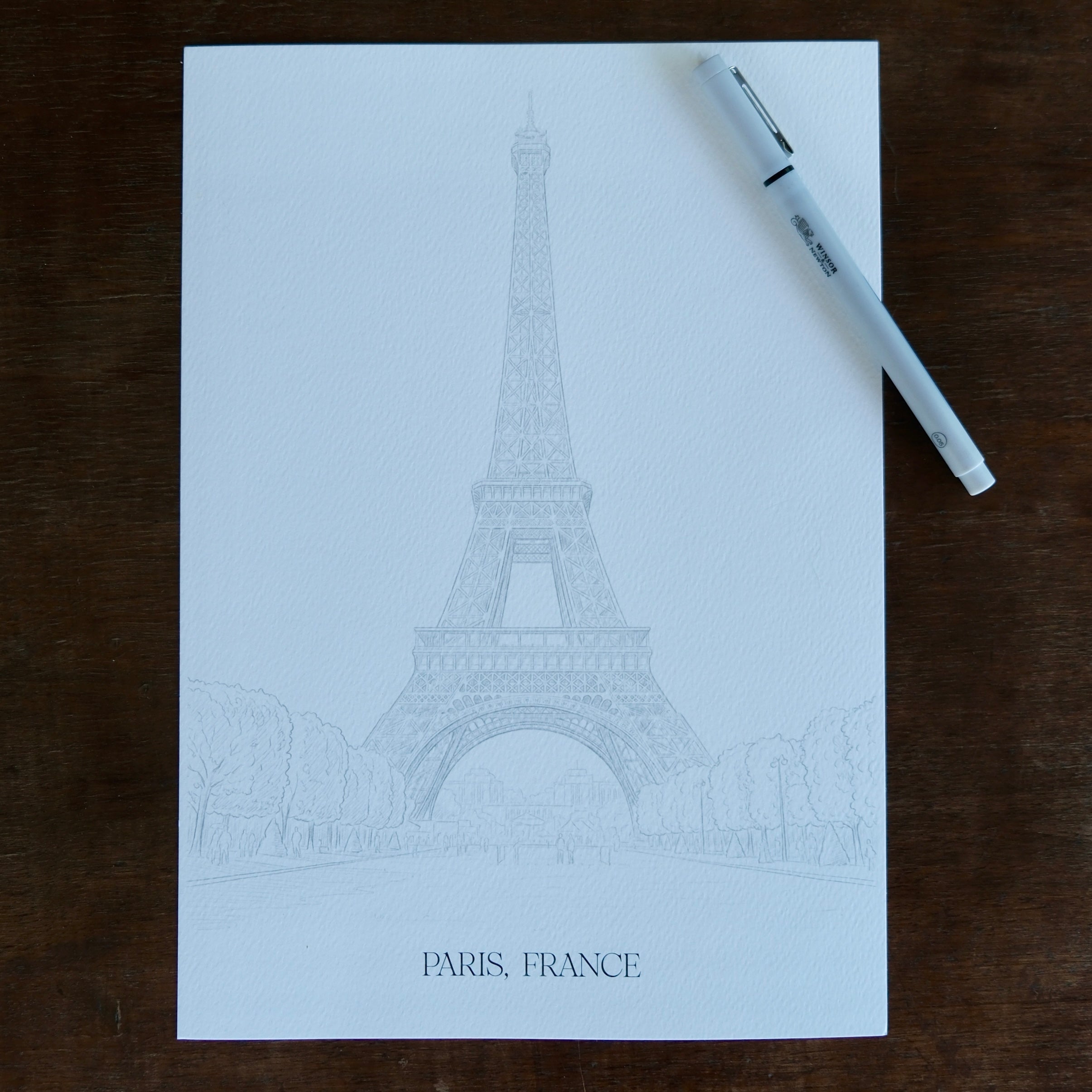 Eiffel Torony– rajzsablon tűfilchez