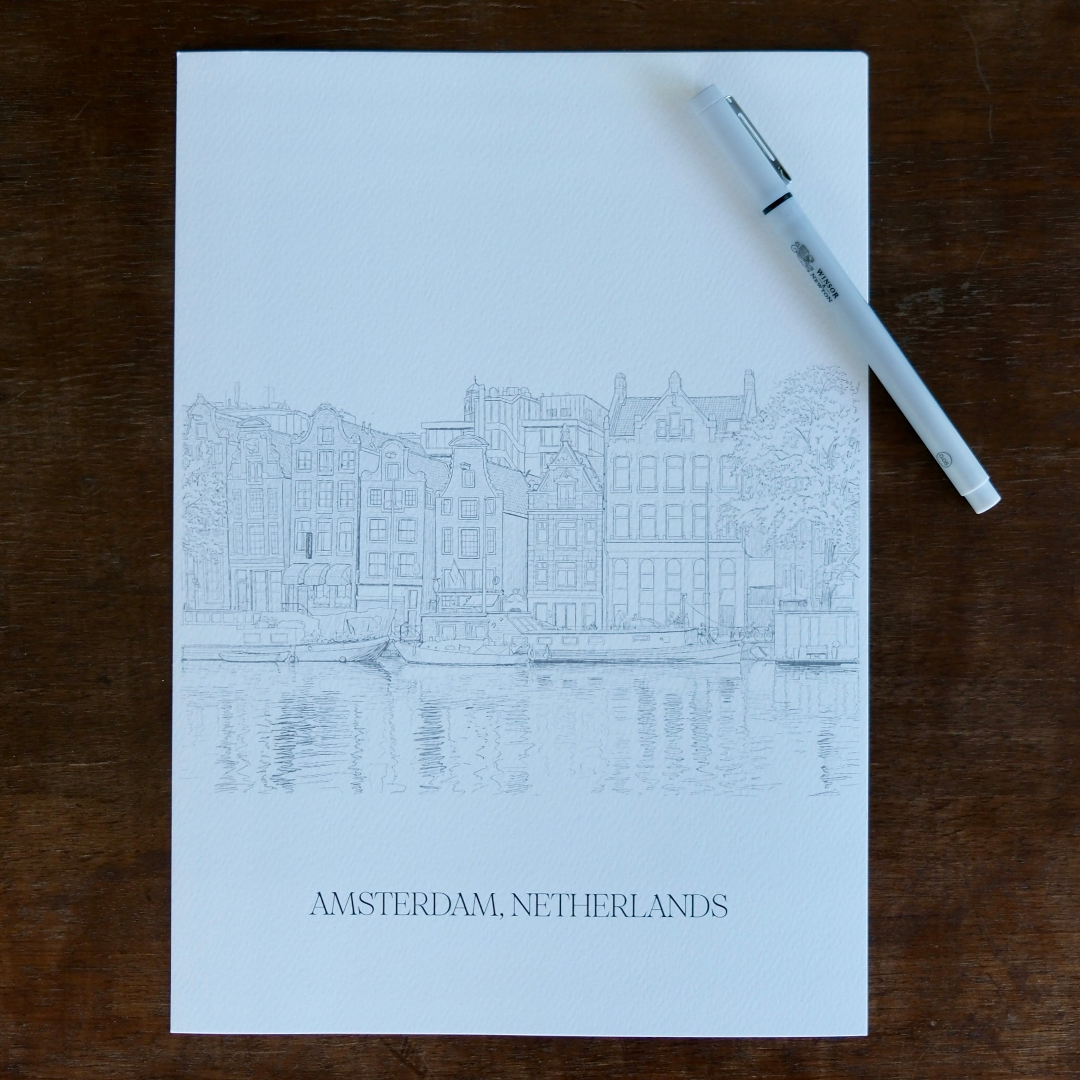Amszterdam– rajzsablon tűfilchez