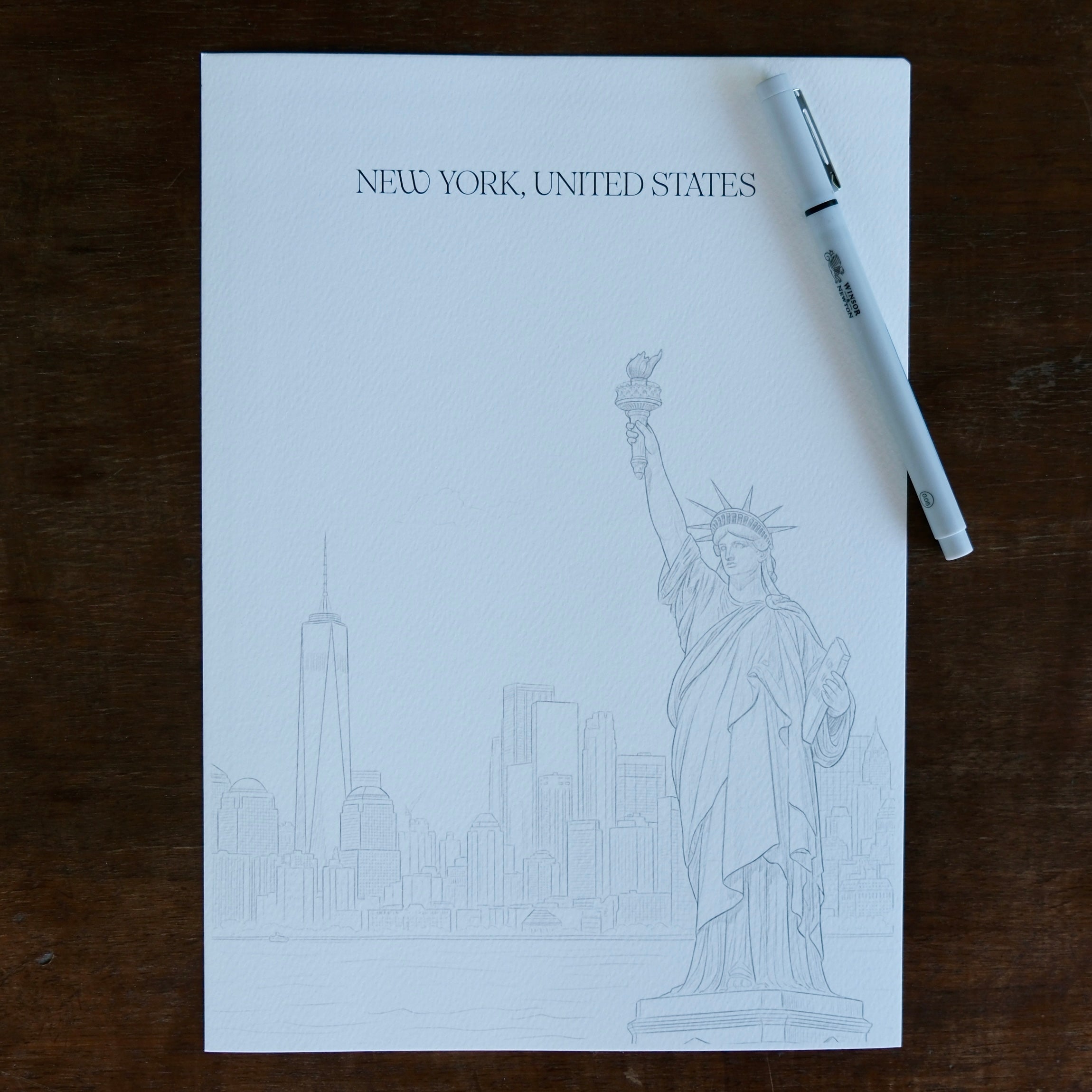 New York– rajzsablon tűfilchez