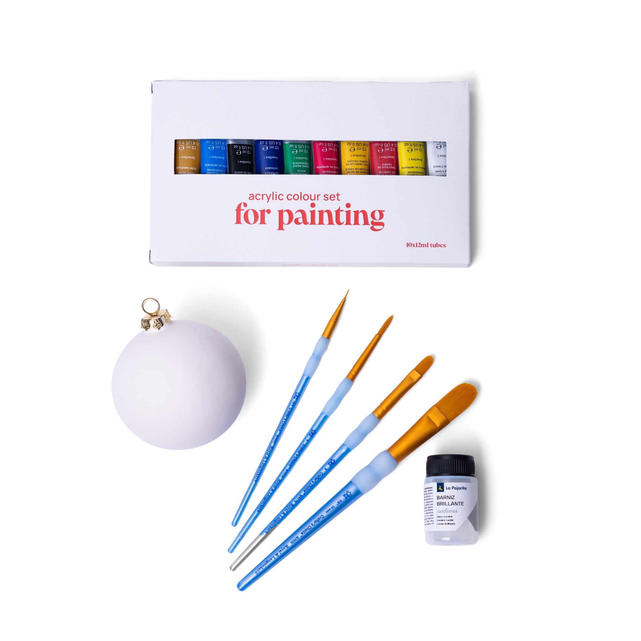 Snowball Ornament Ceramic Painting Kit