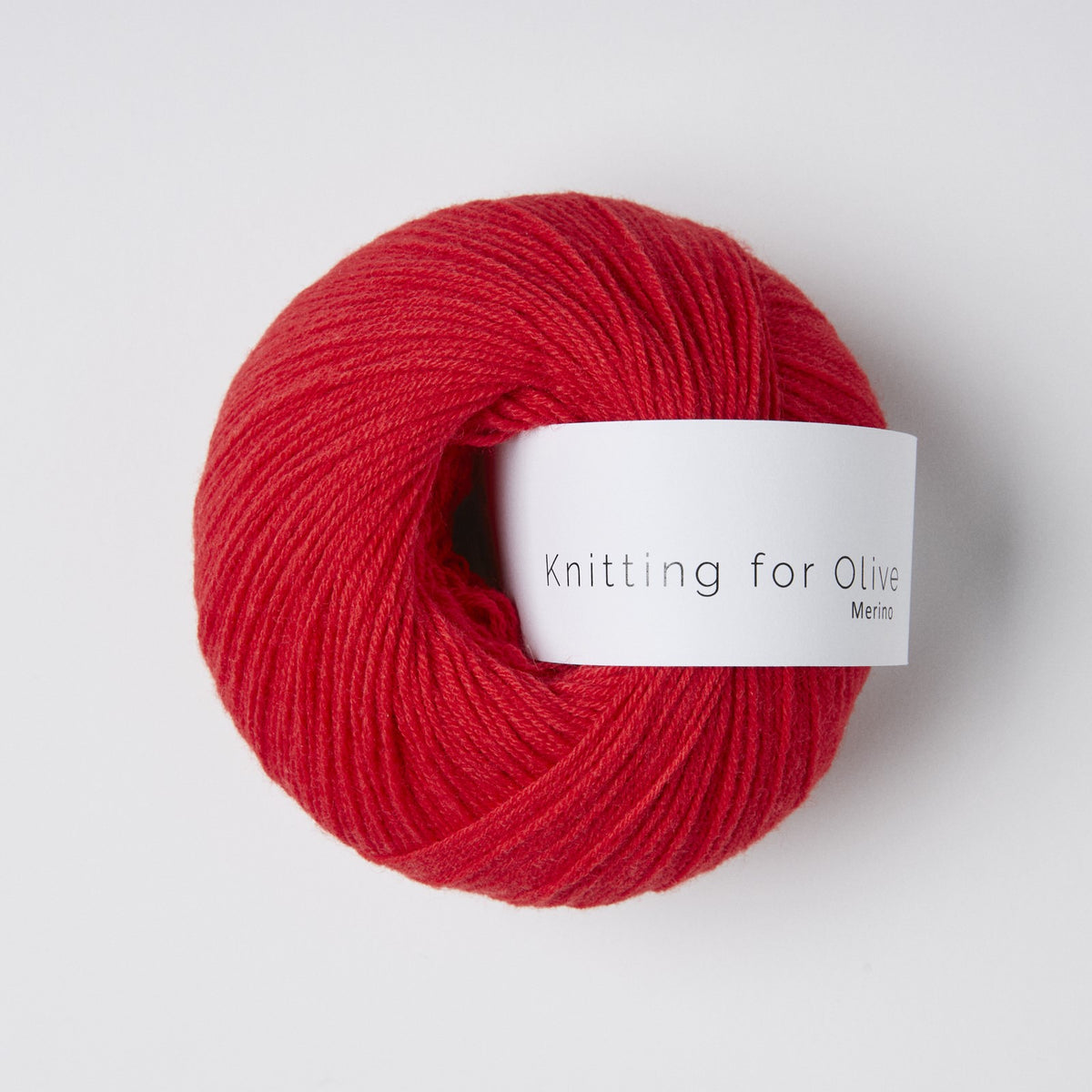 Knitting for Olive Merino yarn in Red Currant