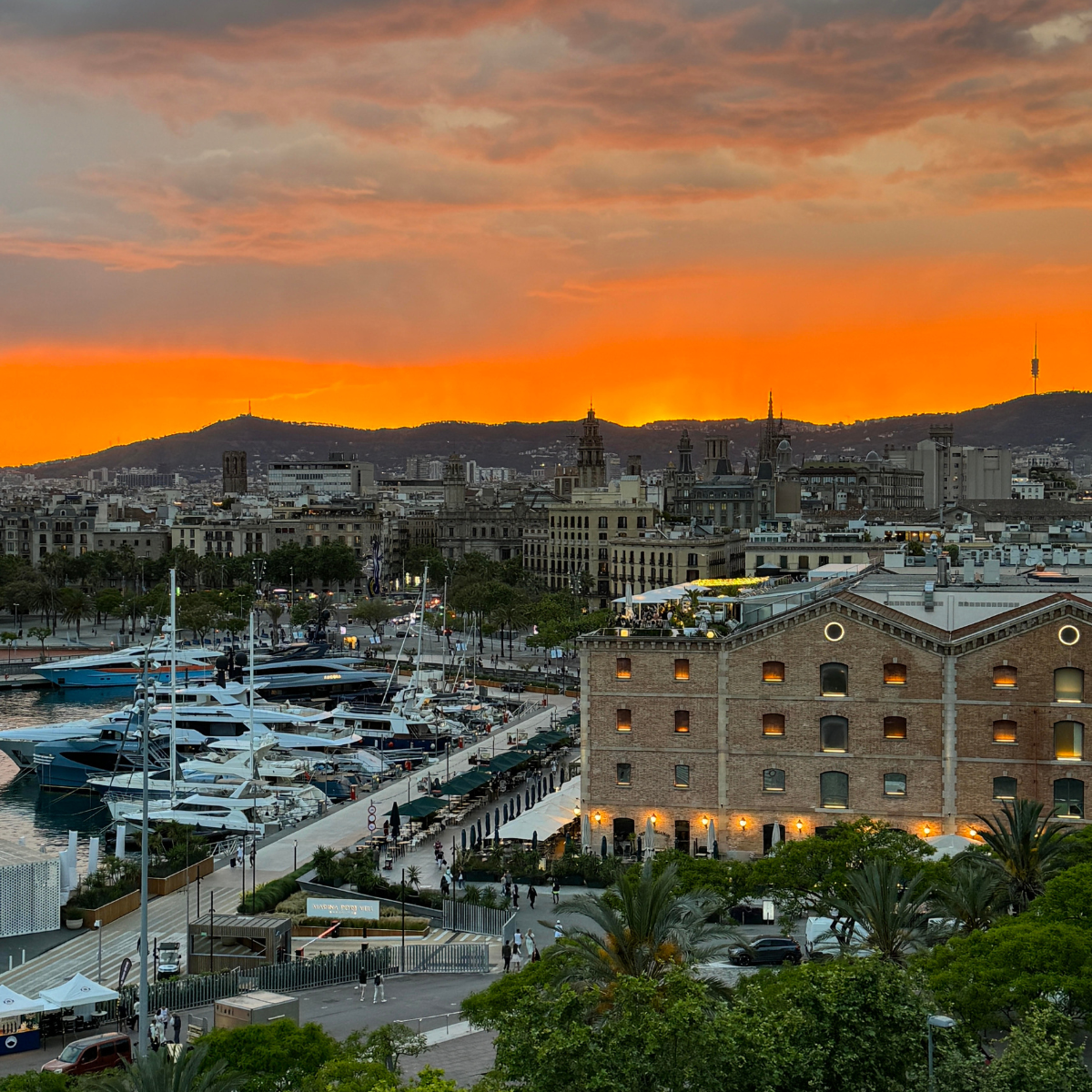 Creative embroidery workshops in Barcelona with a beautiful balcony view